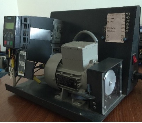 Drive training kit with a Siemens G120 drive, motor and load